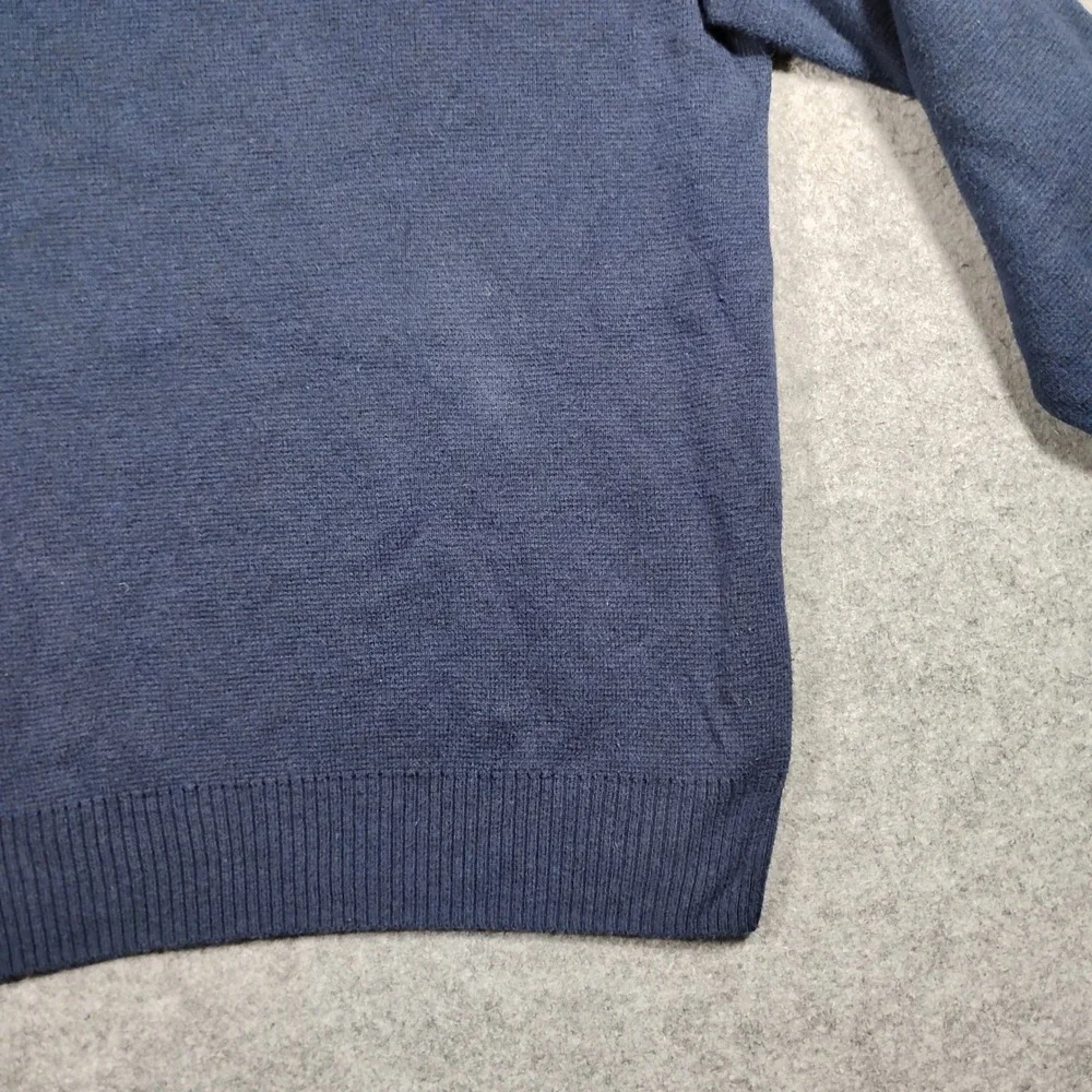 Marine Layer Lost & Found Rainbow Stripe Navy Blue Sweater Mens XL 14773 Holiday